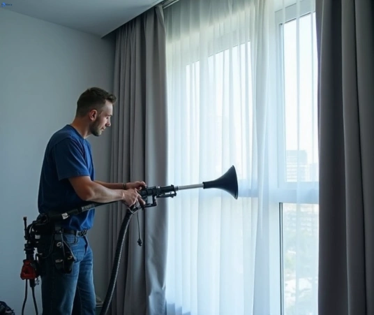 Professional drapes cleaning process tools Matty Curtain Cleaning new-beith