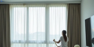 Delicate sheer drape cleaning new-beith Matty Curtain Cleaning